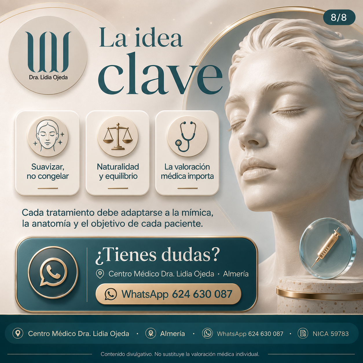 explicación de que hace el botox. donde actua, frente, entrecejo y patas de gallo. buscando la naturalidad